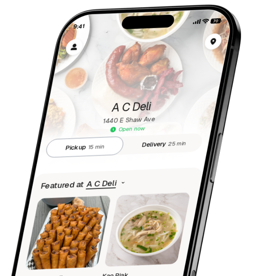 A C Deli app preview